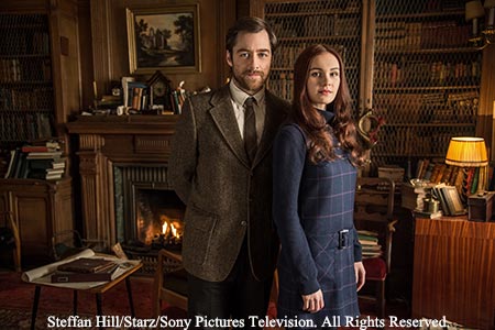 Outlander production scene filmed at Hunterston House